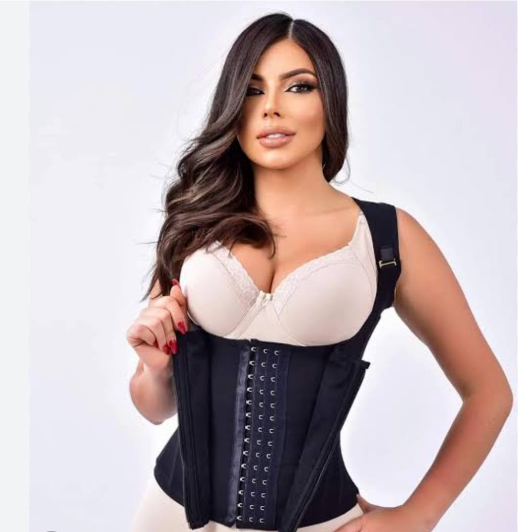 Faja chaleco Reductora con Cierre y Broches