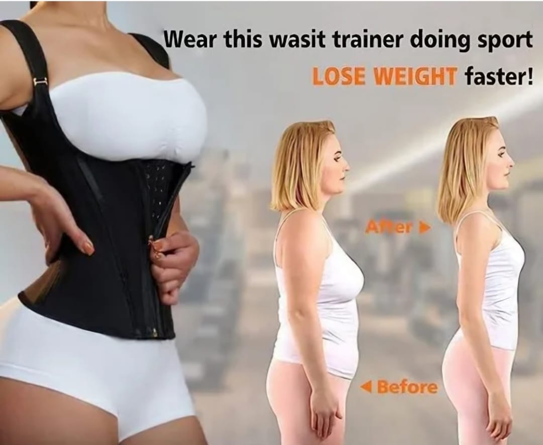 Faja chaleco Reductora con Cierre y Broches